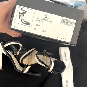 Chanel heels ankle straps